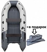 Лодка Ривьера Компакт 3800 НДНД св.-серый/графит